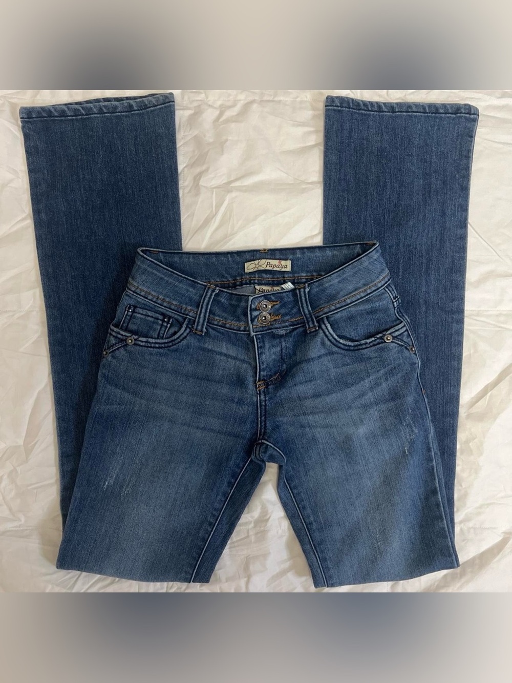 Papaya Women's Dark Blue Boot Cut Jeans